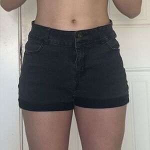 Wallflower High Waist Black Shorts